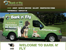 Tablet Screenshot of barknflyonline.com